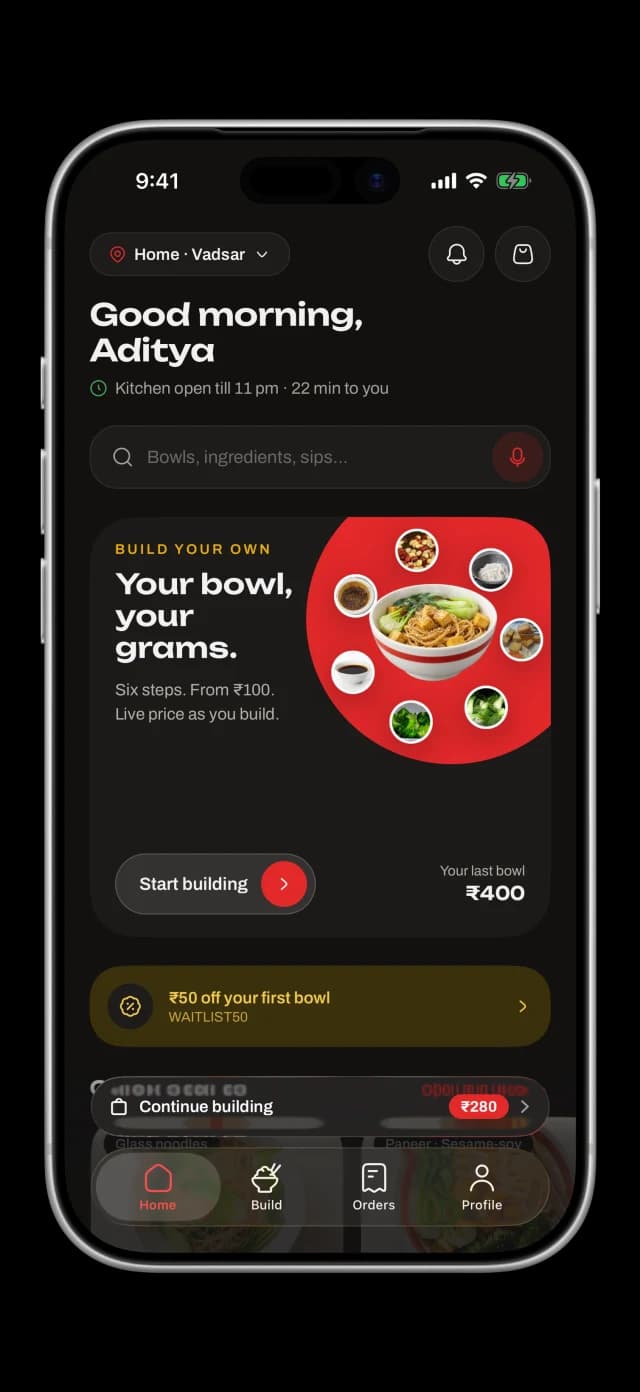 Katoro app home